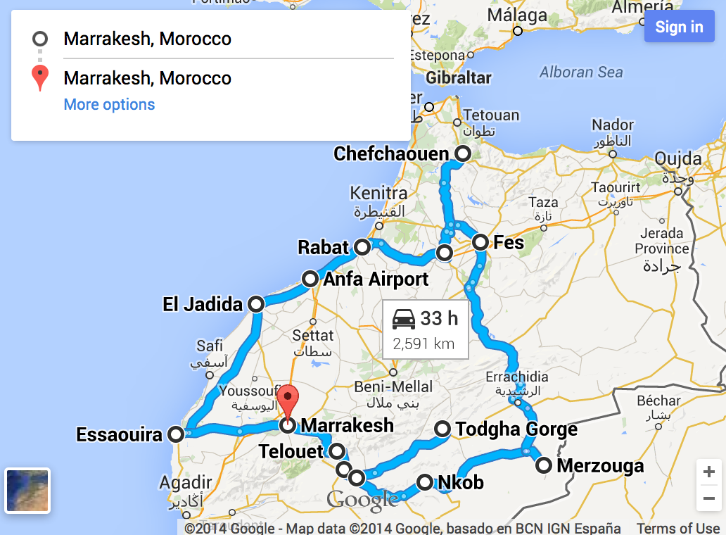 Tour 12 dias em Marrocos